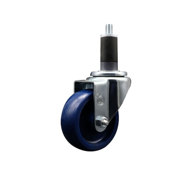 3.5'' Solid Poly Wheel Swivel 1-1/4'' Expanding Stem Caster